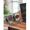 Kompiuterio kolonėlės Orow Mini Kompiuterio Garsiakalbiai, 12w, Usb, Sidabriniai