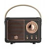 Kompiuterio kolonėlės Retro Bluetooth garsiakalbis, Tf kortelė, Aux Vintage Decor juodas