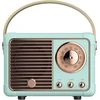 Kompiuterio kolonėlės Retro bluetooth garsiakalbis, vintažinis garsiakalbis su senamadišku klasikiniu stiliumi, didelis garsumas, bluetooth 5.0 belaidis ryšys, palaiko tf kortelę, u diską ir aux garso įvestį (mėlynas)