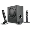 Kompiuterio kolonėlės Wavemaster 66208 - stax 2.1 stereo sistema 22w žemų dažnių garsiakalbis 10w palydovai su žemų dažnių reguliavimu ir nuotoliniu valdymu