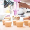 Konditerinis švirkštas su 8 antgaliais, švirkštas tortams, dekoravimo švirkštas, spurgų švirkštas, grietinėlės švirkštas tortams ir sausainiams, kepimo dekoravimo įrankis šokoladui, grietinėlei ir glajui, rožinis