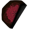 Konix Drakkar Bodenmatte Kattegat 98 x 98 cm žaidimų ir biuro kėdėms - vikingų - raštas - juoda ir raudona