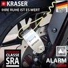 Kraser kr14s stabdžių disko užraktas su signalizacija motociklui, motoroleriui, motociklo užraktas stabdžių diskui su aukšto saugumo patvirtinimu, motociklo užraktas su signalizacija motociklo stabdžių diskui, 14 mm