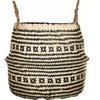 Krepšys-dangtis iš jūros žolės Aztec vazonui Boho ethno