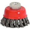 KS Tools Plieninis puodelinis šepetys 0,5 mm, 90 mm, 20 pynių