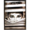 Plakatas Kustom Art Hollywood Audrey Hepburn, garsių aktorių serija, neįrėmintas spaudinys ant dengto popieriaus, 40x30 cm