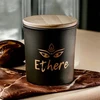 Kvapi sojų vaškos žvakė 180ml "geranium Leather" Ethere 35h