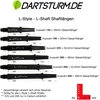 L-style L-shaft Lock Straight Twotone Baltas Clear Mėlyna Ekranas Length 330