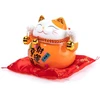 Lachineuse - katė maneki neko - pinigų dėžutė sėkmės amuletas japoniškas - tradicijos iš azijos - oranžinė spalva - porcelianas - dekoratyvinė ir dovanos idėja japonija azija - apsauga, laimė ir džiaugsmas