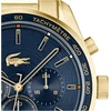 Lacoste Boston Collection vyriškas chronografas kvarcinis laikrodis su odiniu arba nerūdijančio plieno grandinėlės arba tinklelio dirželiu