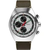 Laikrodis Timex vyriškas chronografas Legacy Tonneau Chrono, rudas, apyrankė.