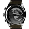 Laikrodis Timex vyriškas chronografas Legacy Tonneau Chrono, rudas, apyrankė.
