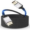 Lalasis Displayport kabelis 1.4 5 m, Dp į Dp kabelis nailono pynė palaiko 8k@60hz, 4k@144hz/120hz, 2k@240hz G-sync&freesync/hdr10/hdcp 2.2/32.4 Gbit/s Displayport kabelis, skirtas žaidimų monitoriaus vaizdo plokštei