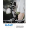 Lammcou Go Pro motociklo laikiklis, aliumininis nematomas veiksmo kameros dviračio vairo laikiklis su dviguba 360° besisukančia rutuline galvute, dviračio vairo laikiklis, skirtas Insta-360 X3 Go 3 Hero 13 12 11 10