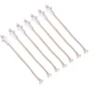 Lamp wick 7 vnt 185 mm / 7.3 colio keraminis laikiklis deglas vyno butelio aliejinė žvakė lempa stiklo pluošto karščiui atsparios žibalo dagtys baltos spalvos, Haofy