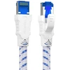 Lan kabelis, 2 m, cat 8 tinklo kabelis, ethernet kabelis, gigabitinis patch kabelis, 40 gbps, 2000 mhz, s/ftp didelio greičio su rj45 jungtimi, skirtas ps54, XBOX, switch, nešiojamam kompiuteriui, maršrutizatoriui, greitesnis nei cat 6/cat 7
