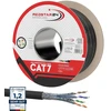 Lan kabelis Cat7 S/ftp 100m lauke, 1000 Mhz, juodas