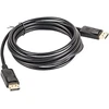 Lanberg Ca/dpdp/10cc/0030 Displayport 1.1 a (19 kontaktų) į Displayport (19 kontaktų) kištuko 4k kabelis 3 m juodas
