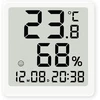Lancoon elektroninis žadintuvas su magnetiniu lcd ekranu, temperatūros, drėgmės, datos rodymu, mažas, maitinamas baterijomis, 12/24 valandų formatas, ℃/℉ jungiklis, laikiklis, pakabinimo skylė namams, svetainei, biurui
