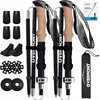 Lankstomos lazdos nordic walking lazdoms sportui, juodos
