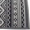 Lauko/vidaus kilimas, tinkantis terasoms ir balkonams 160x220 cm, juodas/baltas