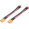 Ldafava Xt60 kištuko kabelis, 2 vnt./rinkinys Xt60 į T kištuko adapterio kabelis Rc priedai 10 cm 14awg kabelis Rc akumuliatoriaus jungčiai (t kištukas į Xt60 lizdą)