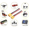 Ldafava Xt60 kištuko kabelis, 2 vnt./rinkinys Xt60 į T kištuko adapterio kabelis Rc priedai 10 cm 14awg kabelis Rc akumuliatoriaus jungčiai (t kištukas į Xt60 lizdą)