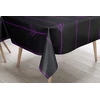 Le Jardin du Lin virtuvinė dekoratyvinė staltiesė violetinė juoda 140 x 140 cm - sukurta ir pagaminta Turkijoje