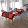 Le Jardin du Lin virtuvinis dekoratyvinis staltiesė oranžinė bordo 140 x 200 cm - sukurta ir pagaminta Turkijoje