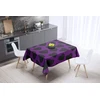 Le Jardin du Lin virtuvinis dekoratyvinis staltiesė, violetinė, juoda, 140 x 140 cm - sukurta ir pagaminta Turkijoje