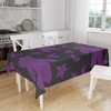 Le Jardin du Lin virtuvinis dekoratyvinis staltiesė, violetinė, juoda, 140 x 160 cm - sukurta ir pagaminta Turkijoje