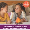 Learning Resources Campfire Chatmallows istorijų rinkinys 1450, vaidmenų žaidimas prie laužo nuo 4 metų, pasakojimas, skatina vaizduotę, su led lempute, kūrybinis žaidimas vaikams