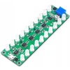 Automagnetola Led garso lygio indikatorius su usb mikrofonu, žalias ekvalaizeris, 20 diodų