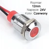 Led indikatoriaus lemputė 12mm 24v raudona