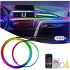Led interjero apšvietimas automobiliui, 110+35cm, Rgb, valdomas programėle