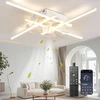 Led lubų ventiliatorius su apšvietimu 39 w lubinis šviestuvas su ventiliatoriumi tylus reversinis šviestuvas su ventiliatoriumi 3 spalvų temperatūros 6 greičių lubų ventiliatorius su šviesa miegamajam svetainei