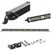 Led panelis 80 diodų tolimojo šviesos led bar slim 4400lm 60w 65cm 12v 24v tir bus