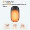 Lepwings elektrinis rankų šildytuvas, 2 vnt., 6000 Mah kišeninis šildytuvas, daugkartinio naudojimo su 3 režimais, 20 valandų ilgai išliekantis šildymas, nešiojamas Usb įkraunamas rankų šildytuvas žiemai lauke