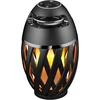 Kompiuterio kolonėlės Lexibook Decotech Led liepsnos bluetooth stereo kolonėlė, 10w, įkraunama baterija, juoda / geltona, Btl075