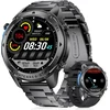 Lige išmanusis laikrodis vyrams, 1.43 colio Amoled jutiklinis ekranas su Gps/kompasu/oro slėgiu/aukščiu, 500 Mah baterija/170+ sporto režimų, 5atm atsparus vandeniui fitneso laikrodis su 24/7 širdies ritmo ir miego stebėjimu