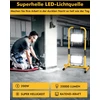 Lightasea led statybinis prožektorius 200 w 20000 lm led darbo lemputė 230 v su h formos stovu reguliuojama, ip66 atspari vandeniui statybvietės lempa led 6500 k šaltai balta su 3 m kabeliu ir kištuku dirbtuvėms