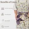 Rankšluostis Linas 100% lininiai virtuviniai rankšluosčiai, 2 vnt. - 45 x 70 cm aukščiausios kokybės arbatos rankšluosčiai, oeko tex® sertifikuoti arbatos rankšluosčiai, virtuviniai rankšluosčiai namų ūkiams ir maitinimo įstaigoms, gerai sugeriantys ir tvirti sausi ra