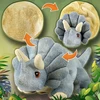 Linasmedis Transformuojamas pliušinis dinozauras - Triceratops Rocky