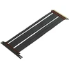 Linkup - extreme4+ pcie 4.0 x16 riser kabelis (rtx4090, rx6950xt, x570, z690 išbandytas), twinax, ekranuotas, didelis greitis, vertikalus montavimas, žaidimų pci express gen4, universalus 90 laipsnių moteriškas jungtis (45 cm)