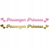 Lipdukas Passenger Princess ant veidrodėlio 12 cm – Auksinis/rožinis vidinis-išorinis