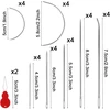 Littlegaofeithing 28 dalių siuvimo adatų įvėrimo įrankiai siuvimo adatoms, odinės, plieninės, tvirtos siuvimo adatos su didelėmis akutėmis siuvimui ir taisymui