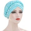 Liupuudly turbanas moterims, madinga chemo galvos danga su perlais, kepurė, plaukų slinkimo kepurė, miego kepurė