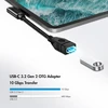 Logilink Cu0100 Usb 3.2 (gen2) kabelio adapteris 10 gb, type-c (90° kampu) į type-a su otg funkcija (on-the-go), 20 cm