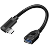 Logilink Cu0100 Usb 3.2 (gen2) kabelio adapteris 10 gb, type-c (90° kampu) į type-a su otg funkcija (on-the-go), 20 cm