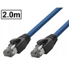 Logilink Patchcord kat.8.1 Sftp/pimf ekranuotas Rj45-rj45 1:1 granatų spalvos 2m
